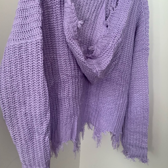 NWT Boutique Raw Hem Easter Sweater - Picture 5 of 7